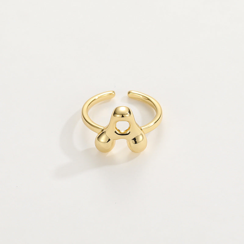 Bague initiale à bulles