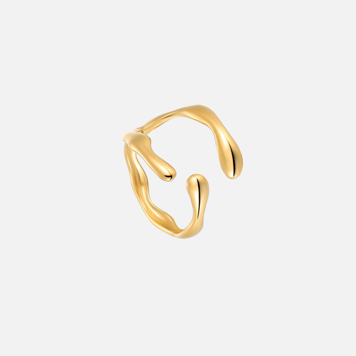 Bague ouverte au design organique