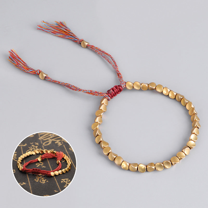 Bracelet en perles de cuivre