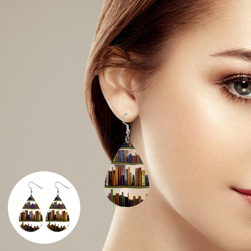 Boucles d'oreilles livres pour passionnés de lecture