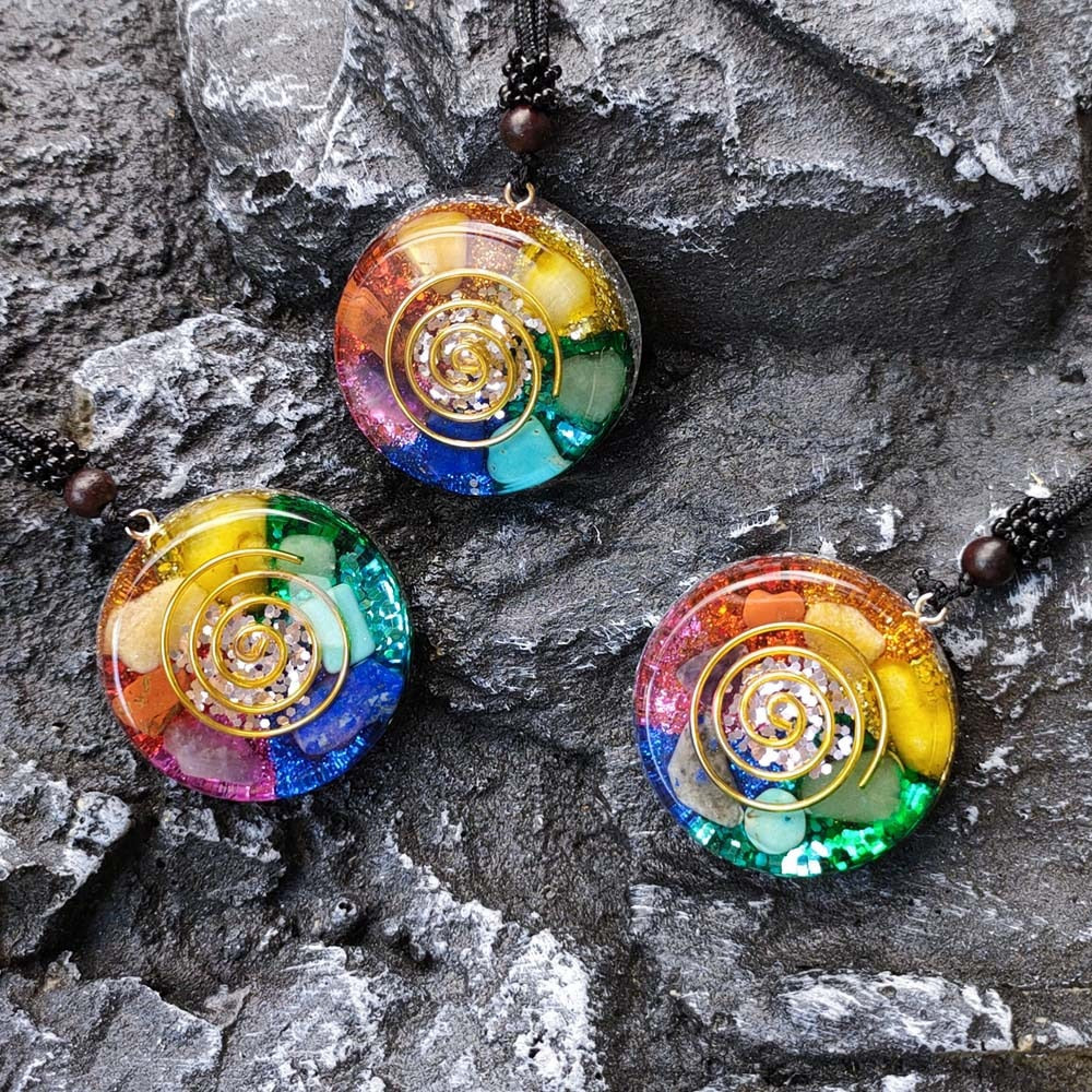 Collier pendentif géométrique aide à la méditation