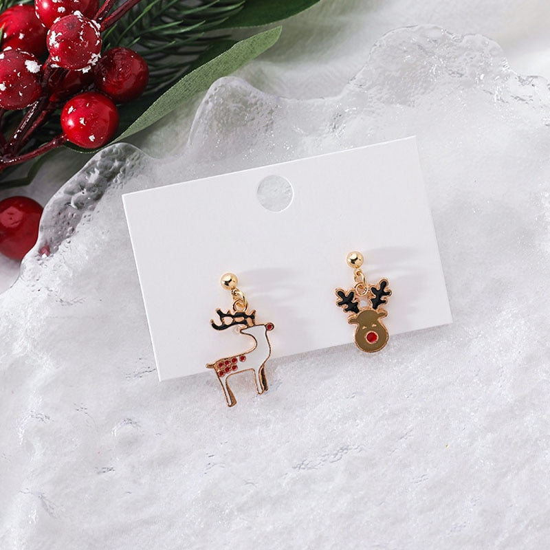 Boucles d'oreilles au design de Noël