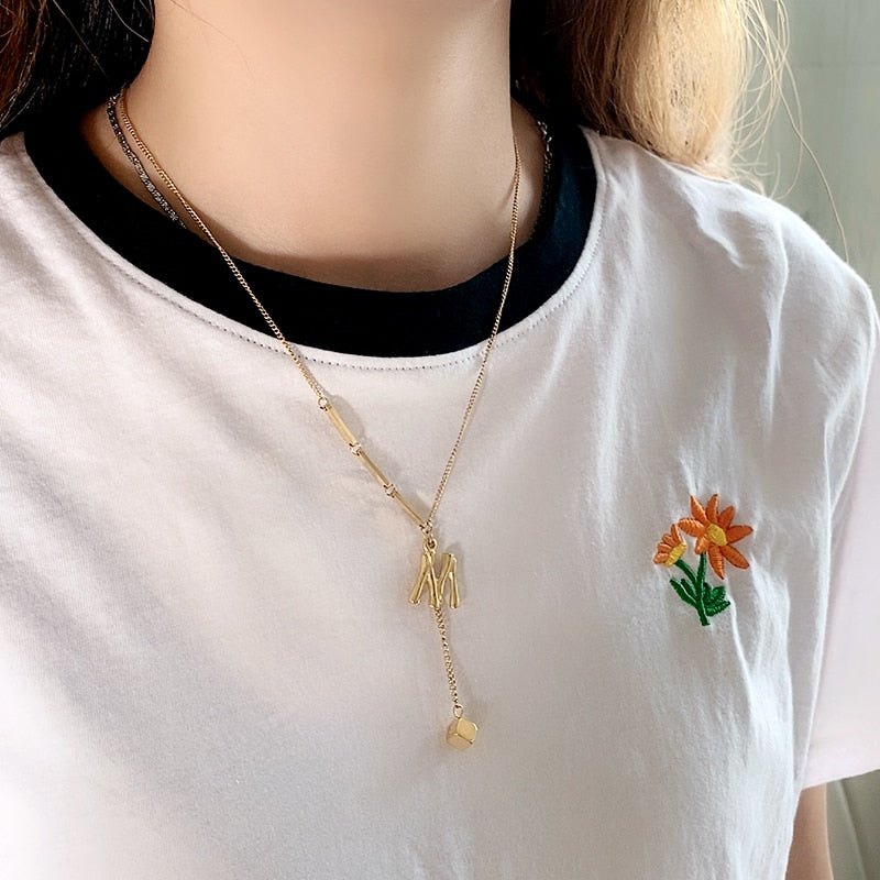 Collier initiale charmant