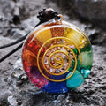 Collier pendentif géométrique aide à la méditation