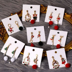 Boucles d'oreilles assistants du Père Noël