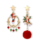 Boucles d'oreilles assistants du Père Noël