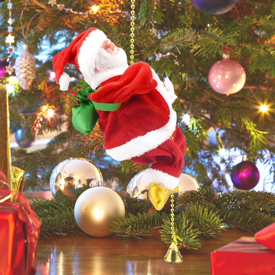 Décoration de Noël Père Noël grimpeur