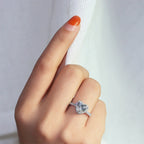 Bague cœur en zircone