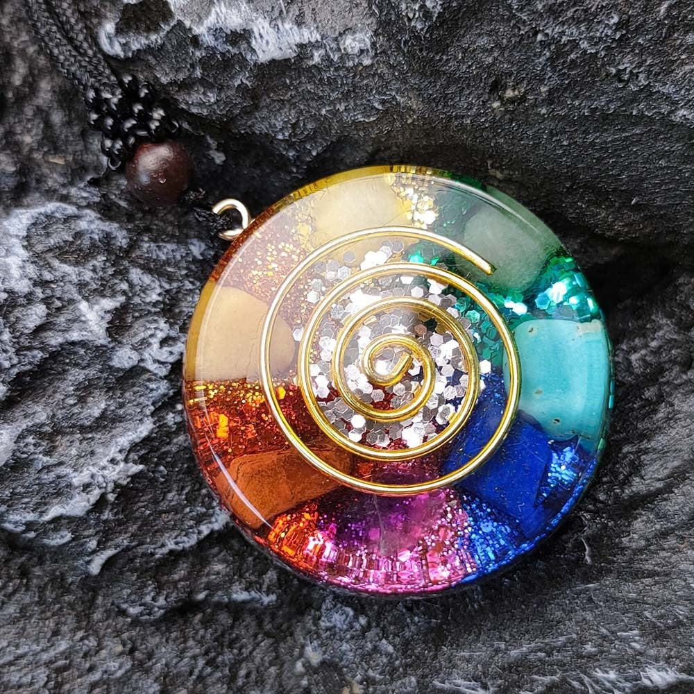 Collier pendentif géométrique aide à la méditation