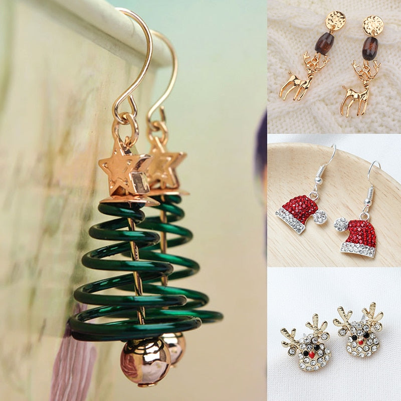 Boucles d'oreilles au design de Noël