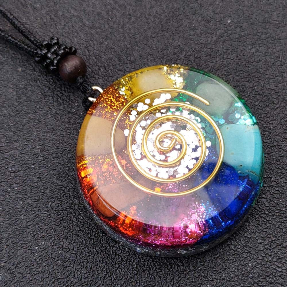 Collier pendentif géométrique aide à la méditation