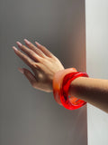 Bracelet élégant rouge fraise
