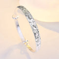 Bracelet argenté en forme d'étoile