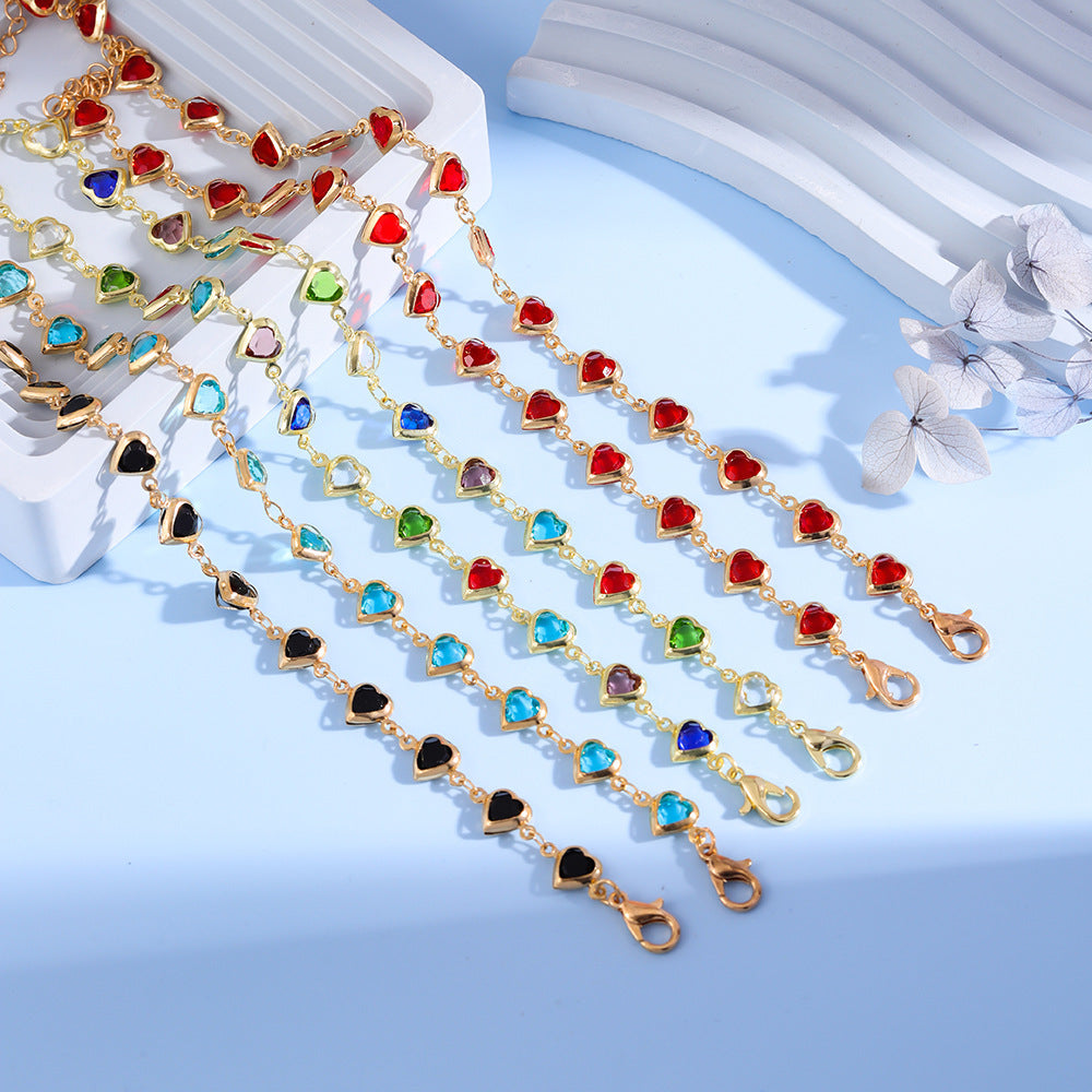 Bracelet avec breloque cœur