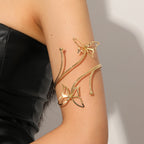Bracelet rigide pour femme avec motifs floraux