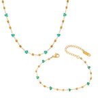 Bracelet délicat à perles géométriques pour femme
