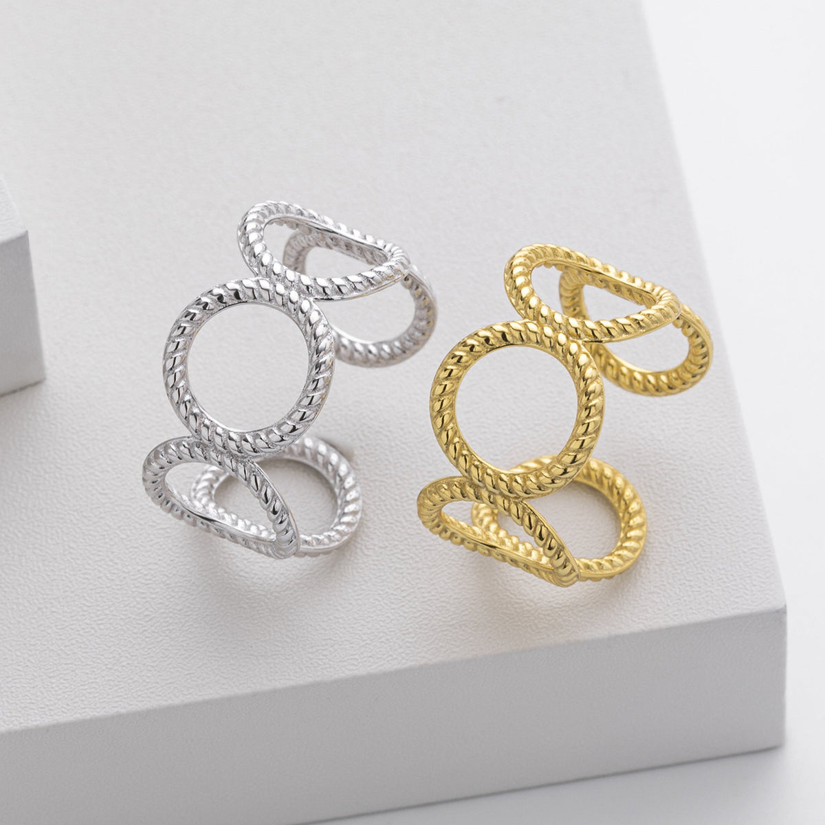 Offener Ring für Damen aus 925 Sterlingsilber