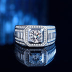 Bague pour homme avec zircon étincelant et design élégant