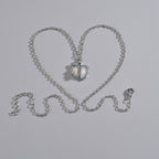 Collier pendentif cœur avec accents étincelants