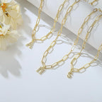 Collier doré avec pendentif personnalisé