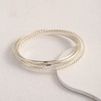 Ensemble de bracelets pour femme aux designs tressés et épurés
