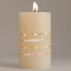 Bracelet pour femme avec cristaux et fermoir réglable
