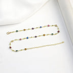 Chevillère à perles en forme de cœur