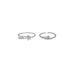 Bague filigrane pour femme avec zircons scintillants