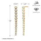 Damen Ohrhänger mit Zirkonsteinen aus 925 Sterling Silber