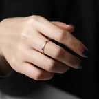 Bague ouverte avec inscription en acier inoxydable