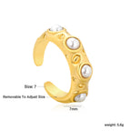 Bague réglable pour femme avec zircons et accents verts