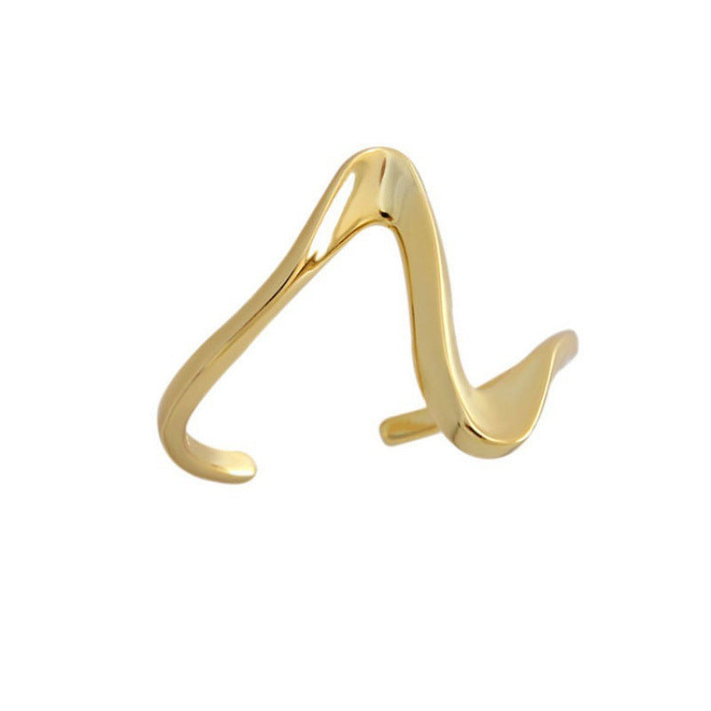 Bague pour femme au design incurvé