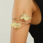 Bracelet rigide pour femme avec motifs floraux