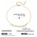 Bracelet de cheville pour femme avec étoiles étincelantes