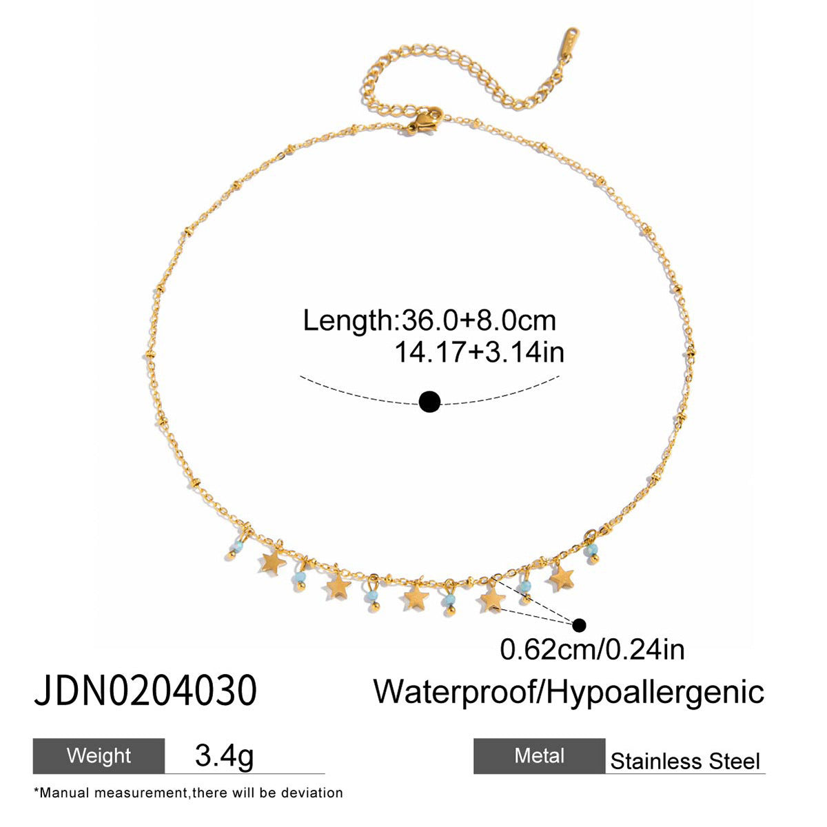 Bracelet de cheville pour femme avec étoiles étincelantes