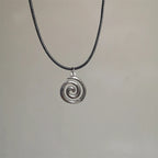 Collier pendentif spirale