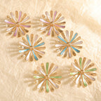 Boucles d'oreilles pour femme motif tournesol