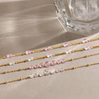 Bracelet pour femme avec cristaux et fermoir réglable