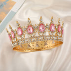 Couronne festive luxueuse pour femme avec pierres précieuses