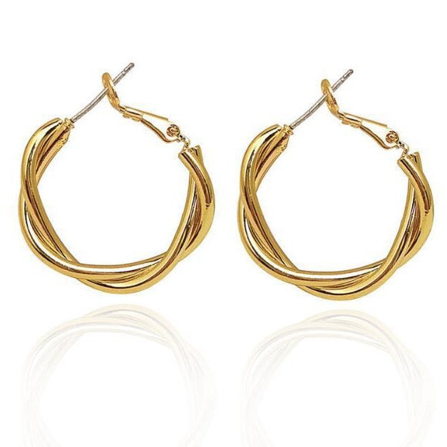 Boucles d'oreilles spirales élégantes
