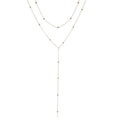 Collier lariat multicouche