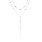 Collier lariat multicouche