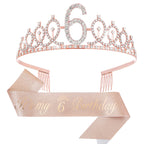 Couronne de princesse en cristal pour femme avec inscription 30 & Fabulous