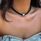 Collier multi-rangs pour femme avec accents dorés