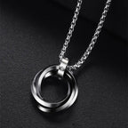 Collier anneaux entrelacés
