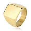 Bague carrée dorée pour femme