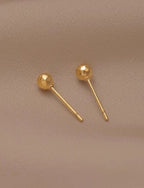 Boucles d'oreilles puces boule géométrique