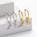 Boucles d'oreilles pour femme motif kangourou en argent sterling 925