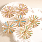 Boucles d'oreilles pour femme motif tournesol