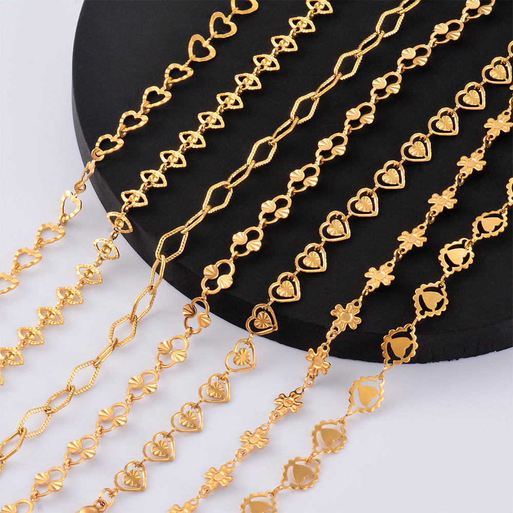 Bracelet porte-clés pour femme en acier inoxydable